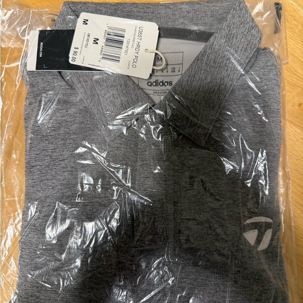 Adidas Heather Gray Polo Shirt